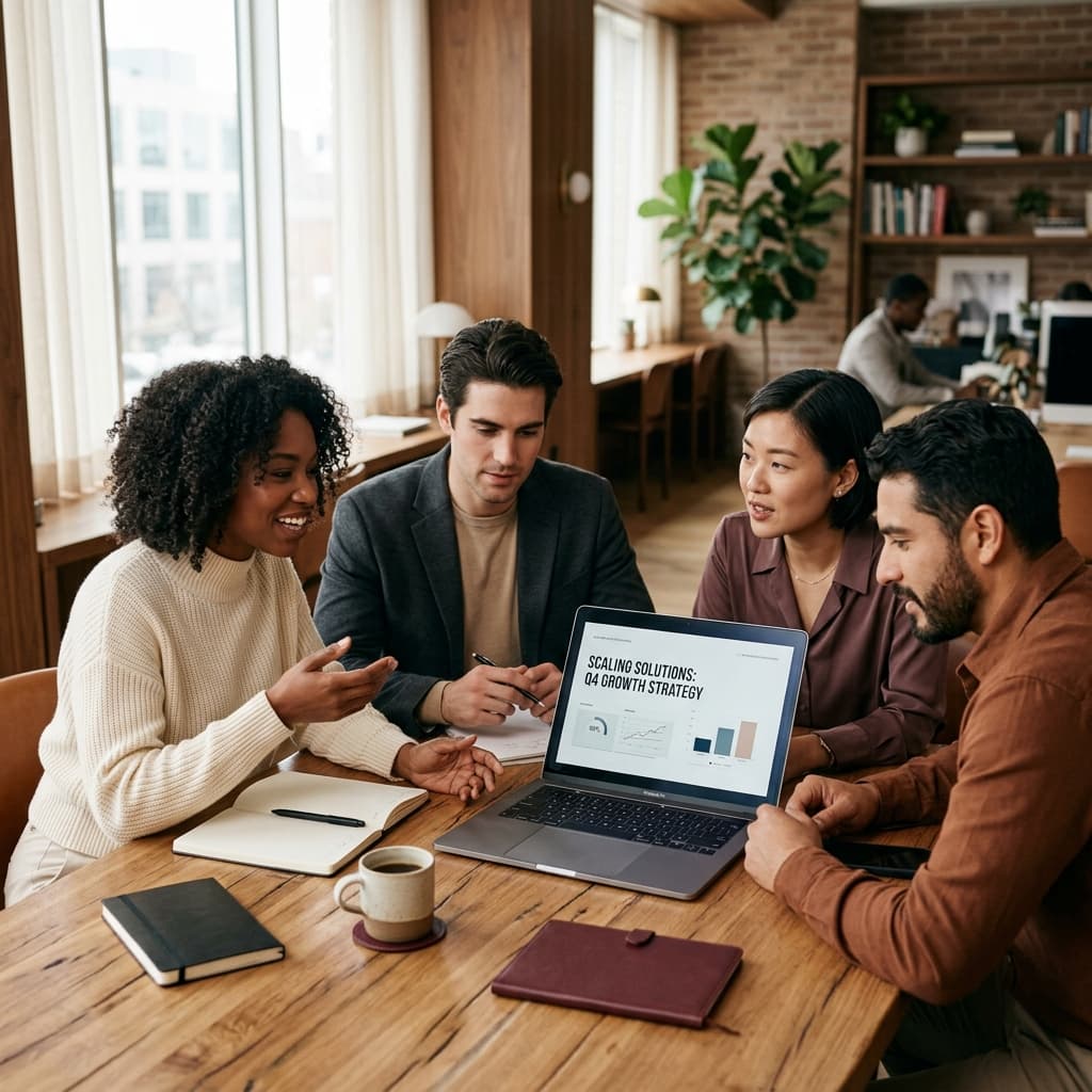 Entrepreneurs en séance de coaching